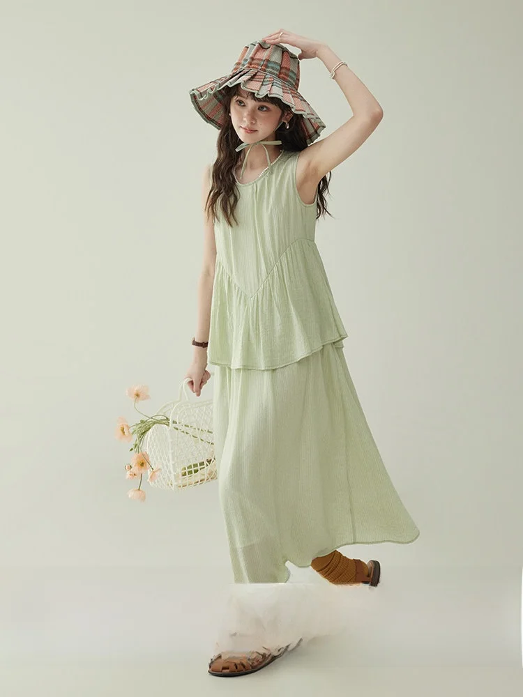 Original North Island AMUU Summer Vacation Style Splice Tea Break Sleeveless Women's Dress Loose Waist Nylon Fiber 20% Other 80%
Original North Island AMUU Summer Vacation Style Splice Tea Break Sleeveless Women's Dress Loose Waist Nylon Fiber 20% Other 80%