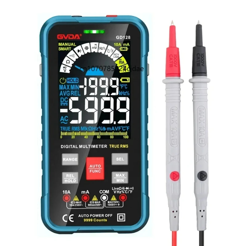 Digital Smart Multimeters GVDA GD128 Multimetro 9999 Counts Multifunctional Wholesale Multimeter Digital
Digital Smart Multimeters GVDA GD128 Multimetro 9999 Counts Multifunctional Wholesale Multimeter Digital