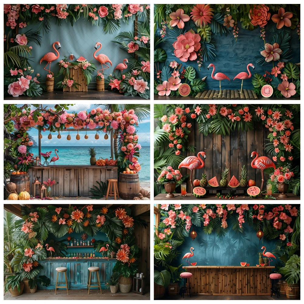 Summer tropical beach birthday party background flamingo theme photography background photography studio supplies
Summer tropical beach birthday party background flamingo theme photography background photography studio supplies