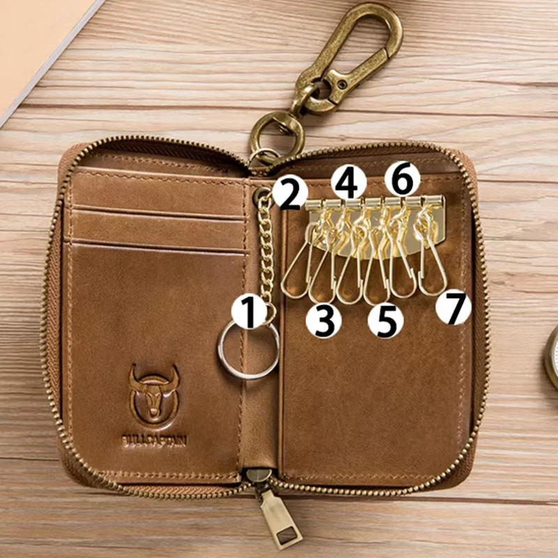 Genuine Leather Key Holder Wallet For Men 2026 Casual Multi-function Wallets Key Pouch Car Keychain anti-theft Mini Card Bag
Genuine Leather Key Holder Wallet For Men 2026 Casual Multi-function Wallets Key Pouch Car Keychain anti-theft Mini Card Bag