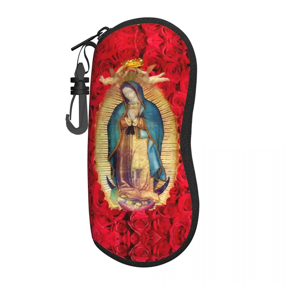 Custom Guadalupe Virgin Mary With Flowers Sunglasses Case Neoprene Zipper Catholic Eyeglass Case Protective Box For Glasses
Custom Guadalupe Virgin Mary With Flowers Sunglasses Case Neoprene Zipper Catholic Eyeglass Case Protective Box For Glasses