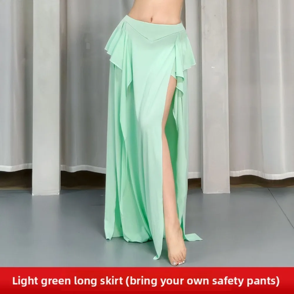 Belly Dance Practice Skirt High Slit Long Wrap Skirt for Beginners
Belly Dance Practice Skirt High Slit Long Wrap Skirt for Beginners