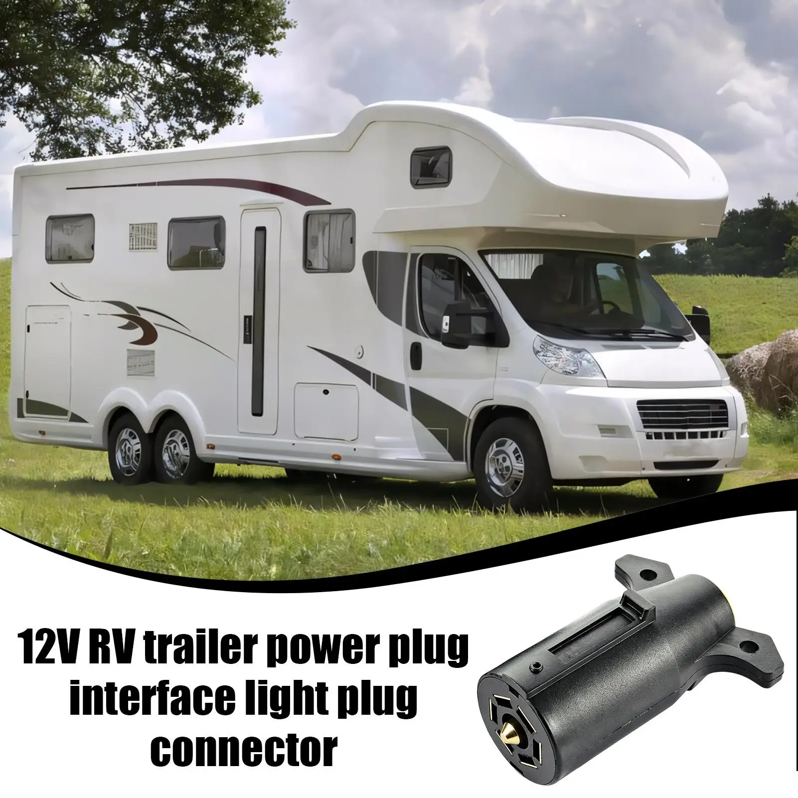 12V 7-Pin RV Trailer Plug Wiring Adapter Caravan & Tow Vehicle Connector for Light Socket, Boat Pickup Truck Yacht Automotive
12V 7-Pin RV Trailer Plug Wiring Adapter Caravan & Tow Vehicle Connector for Light Socket, Boat Pickup Truck Yacht Automotive