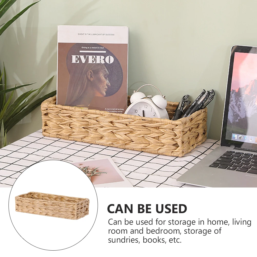 1pc Woven Storage Basket Seagrass Wicker Rattan Bedroom Baskets Home Large Capacity Lightweight Space Saving Desktop Books
1pc Woven Storage Basket Seagrass Wicker Rattan Bedroom Baskets Home Large Capacity Lightweight Space Saving Desktop Books