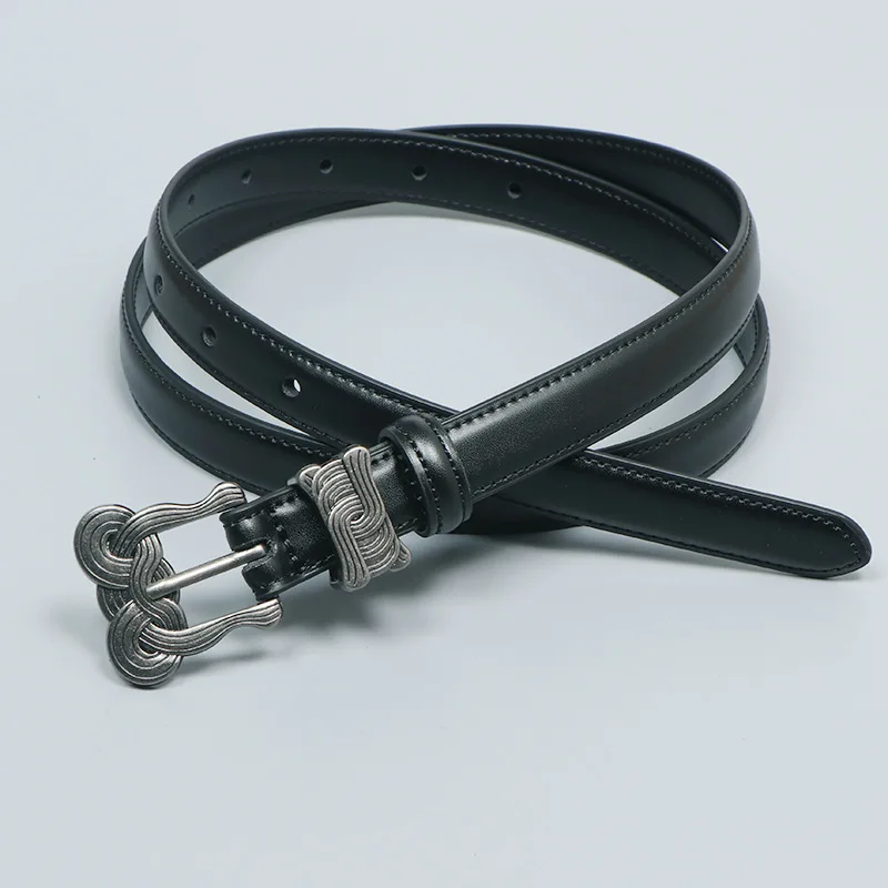 Кожаный ремень с серебряной пряжкой в стиле ретро для модных и модных женских джинсов и платьев, с декоративным тонким поясом
Кожаный ремень с серебряной пряжкой в стиле ретро для модных и модных женских джинсов и платьев, с декоративным тонким поясом