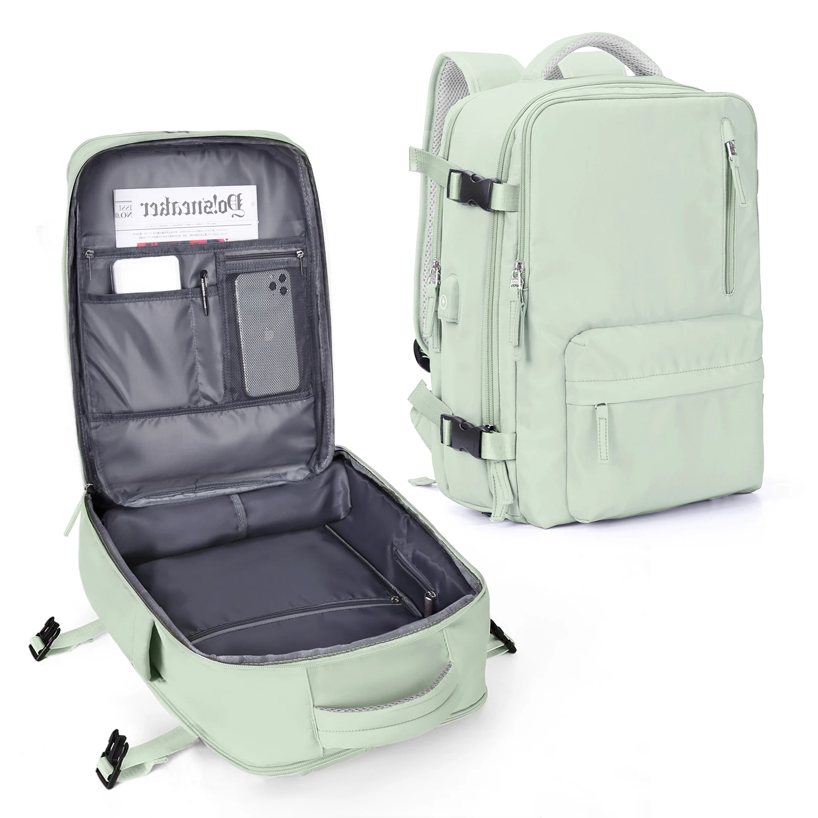 Women Men Large Capacity 15.6 16 Inch Laptop Backpack USB Charging Waterproof School Backpack Independent Shoe Bag
Women Men Large Capacity 15.6 16 Inch Laptop Backpack USB Charging Waterproof School Backpack Independent Shoe Bag