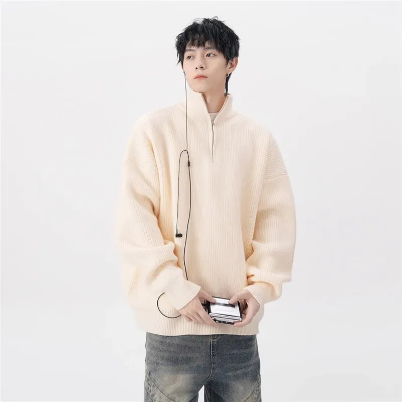 American Sle Loose Men's Knitted Sweater f Zipper Autumn Winter Casual Wear Breathable Couples Outerwear
American Sle Loose Men's Knitted Sweater f Zipper Autumn Winter Casual Wear Breathable Couples Outerwear