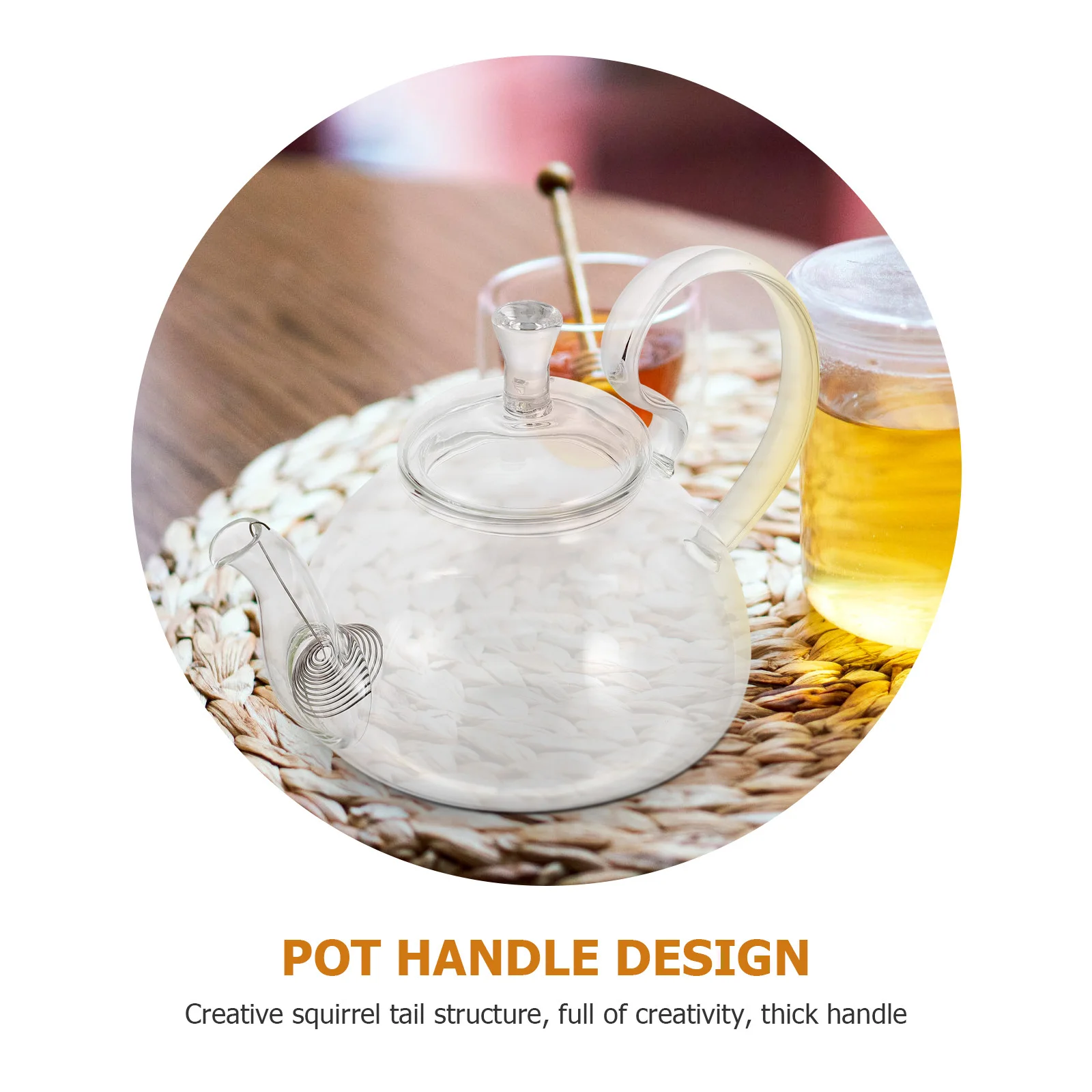 Glass Teapot Heat Resistant Premium Glass Kung Fu Teapot for Home Tea Brewing Flower Tea Coffee Herbal Medicine Use
Glass Teapot Heat Resistant Premium Glass Kung Fu Teapot for Home Tea Brewing Flower Tea Coffee Herbal Medicine Use