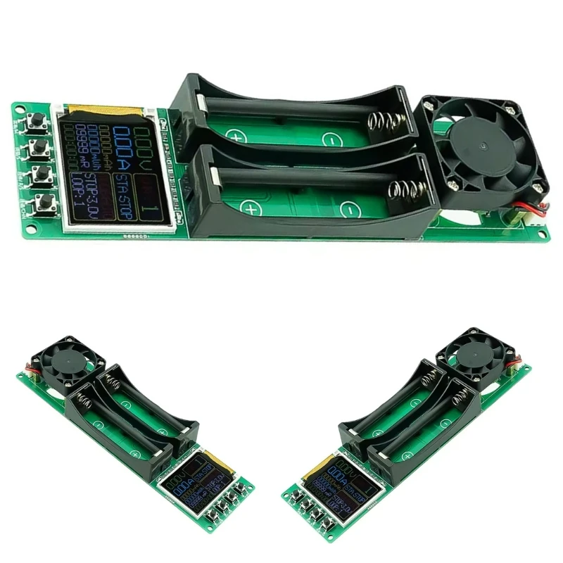 2 Channel Battery Charging Discharger Resistance Measurement Compact Flat Cell Testing M4YD