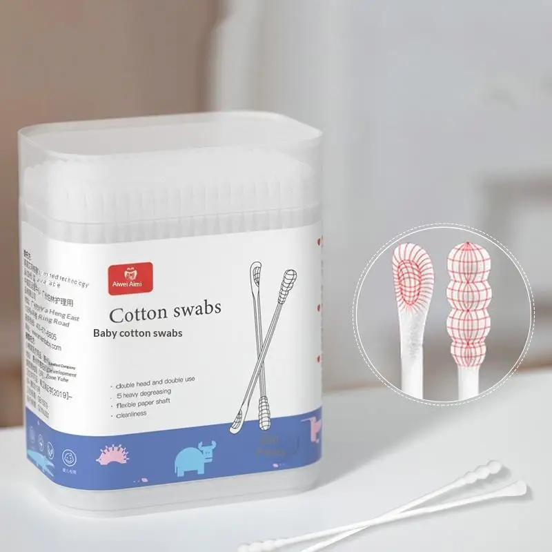 200Pcs Dual Tip Cotton Swabs Gentle Baby Buds for Ear Cleaning Makeup Application Household Use
200Pcs Dual Tip Cotton Swabs Gentle Baby Buds for Ear Cleaning Makeup Application Household Use