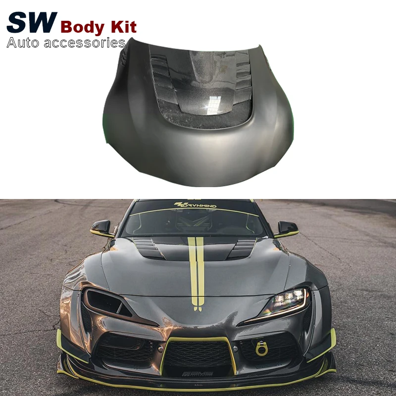 Half Carbon Fiber Hood For Toyota Supra GR A90 A91 MK5 2019-2023 Front Engine Valve Cover Auto Parts Performance Kit
Half Carbon Fiber Hood For Toyota Supra GR A90 A91 MK5 2019-2023 Front Engine Valve Cover Auto Parts Performance Kit