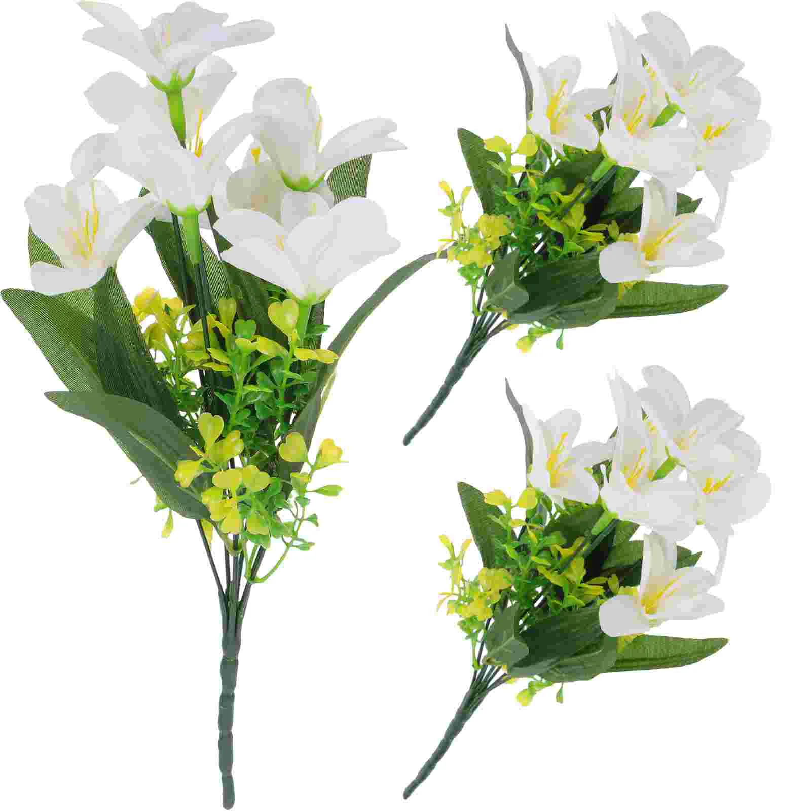 3 Pcs 7 Lilies Artificial Bouquet Decor Plants Lifelike Silk Flower Bride Flowers Lasting Non Wilt Home Banquet
3 Pcs 7 Lilies Artificial Bouquet Decor Plants Lifelike Silk Flower Bride Flowers Lasting Non Wilt Home Banquet