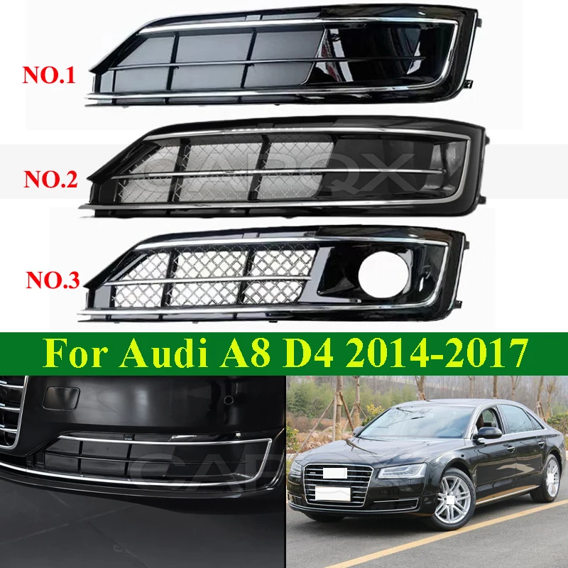 CAPQX Front Fog Light Frame Cover For Audi A8 D4 2014-2017 Front Fog Lamp Frame Foglight Frame
CAPQX Front Fog Light Frame Cover For Audi A8 D4 2014-2017 Front Fog Lamp Frame Foglight Frame