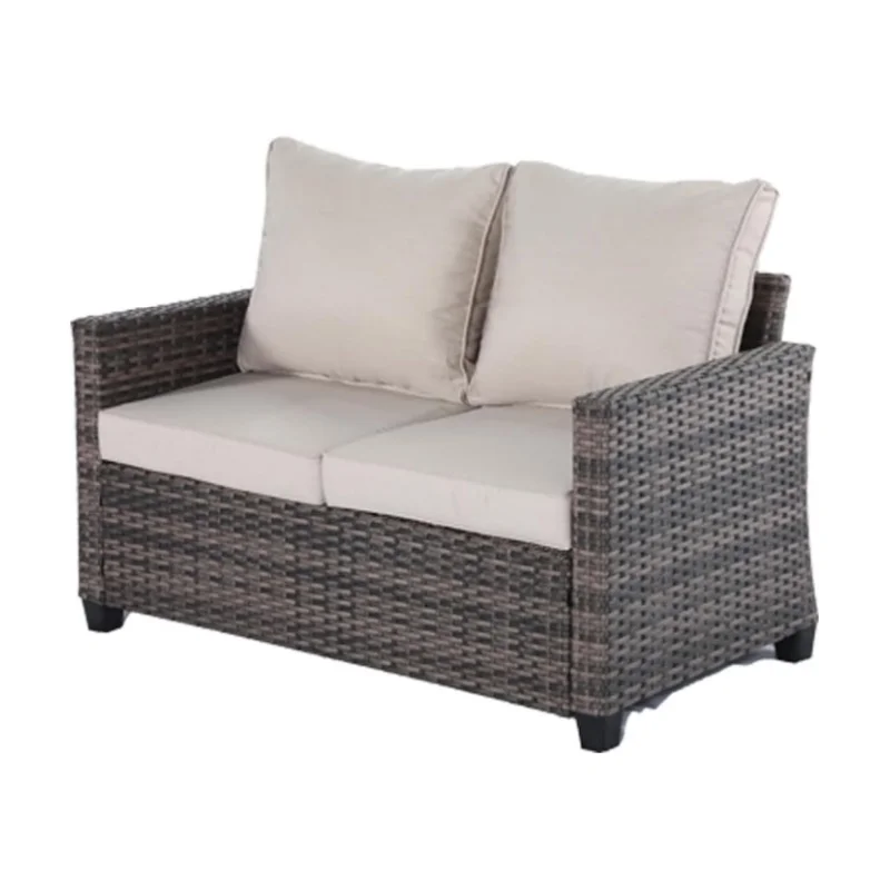 All Weather Patio Sofa, 2 Seat Outdoor Couch, Loveseat Sofa with with Removable Thick Cushion and Back Backrest
All Weather Patio Sofa, 2 Seat Outdoor Couch, Loveseat Sofa with with Removable Thick Cushion and Back Backrest
