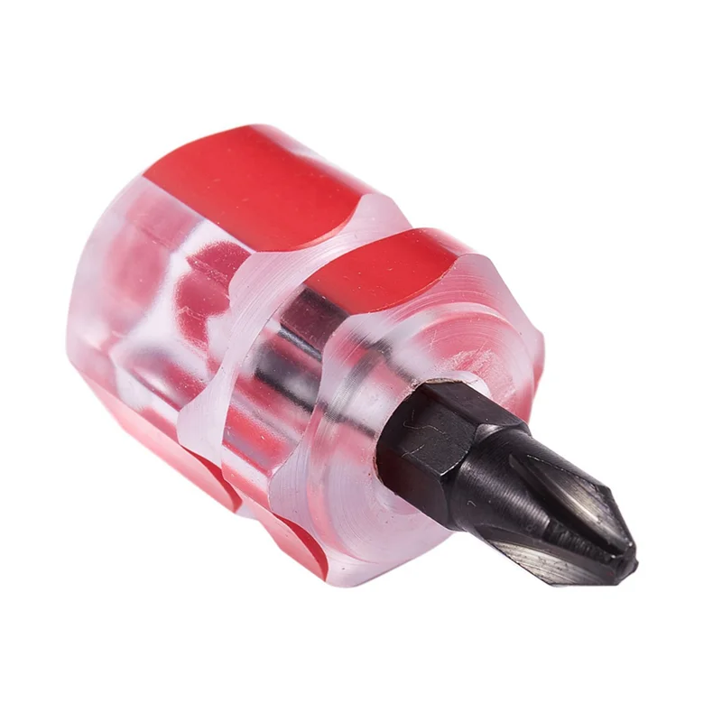 WCS-8 Pcs Flat Phillips Screwdriver Mini Screw Driver Short Small Split Repair Tools Kit Set Green+Red