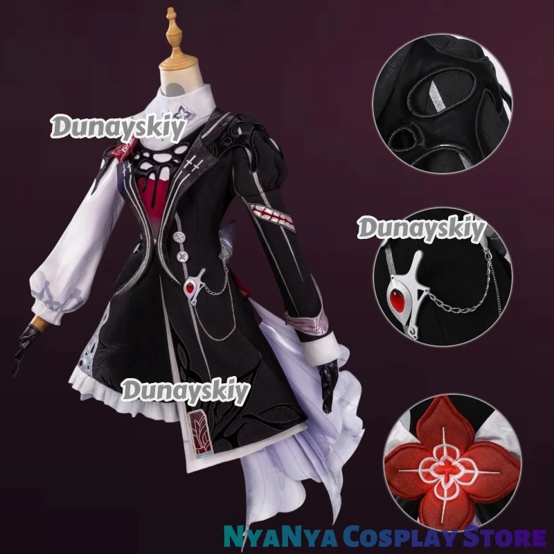  Honkai Star Rail disfraz Evernight 7 марта, парик для косплея, платье, головной убор, загадочный зарубежный гость, амфоре, вечеринка на Хэллоуин
Honkai Star Rail disfraz Evernight 7 марта, парик для косплея, платье, головной убор, загадочный зарубежный гость, амфоре, вечеринка на Хэллоуин