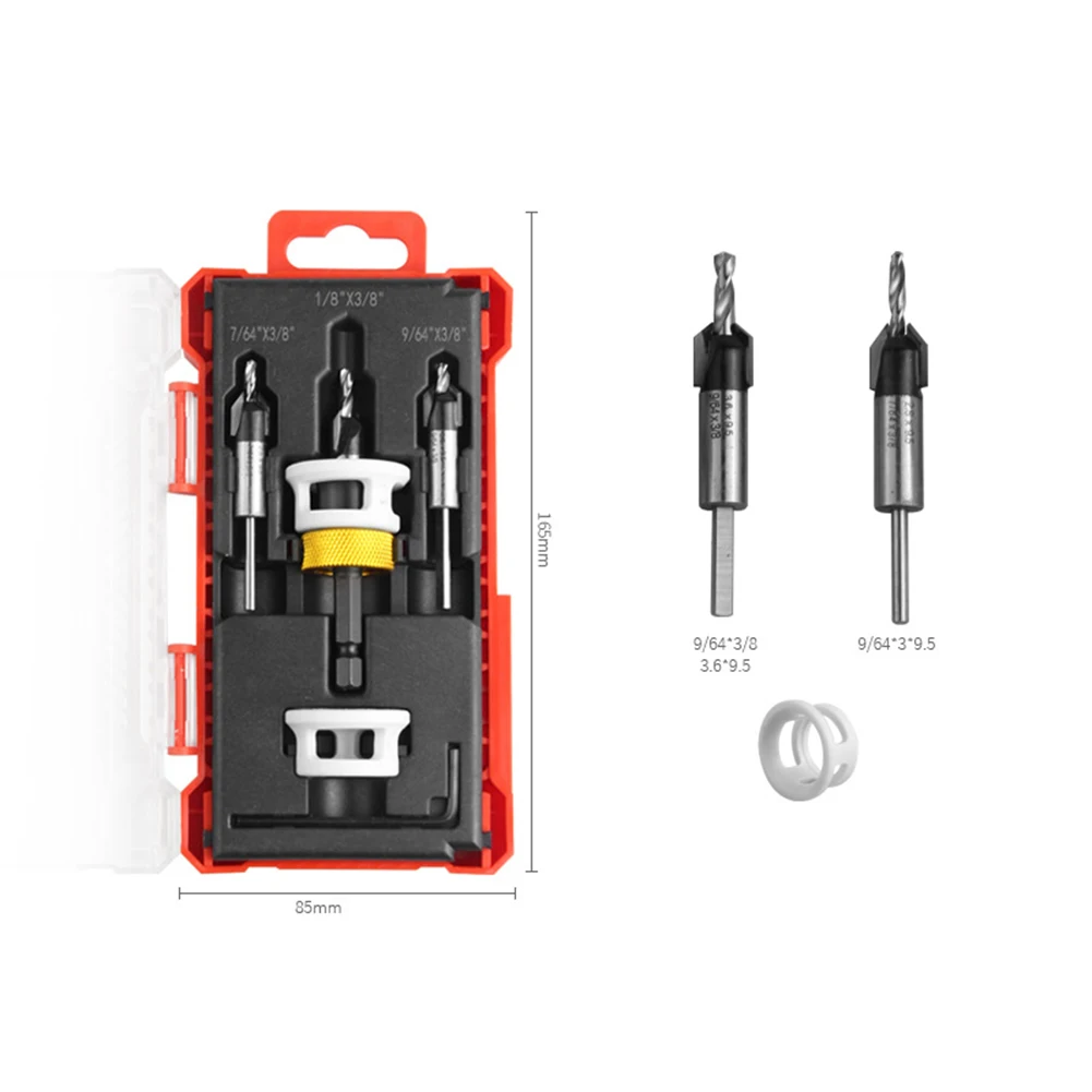 Adjustable Depth Countersink Drill Bits Multiple Size Options Perfect For Standard Screws Smooth Countersunk Holes
Adjustable Depth Countersink Drill Bits Multiple Size Options Perfect For Standard Screws Smooth Countersunk Holes