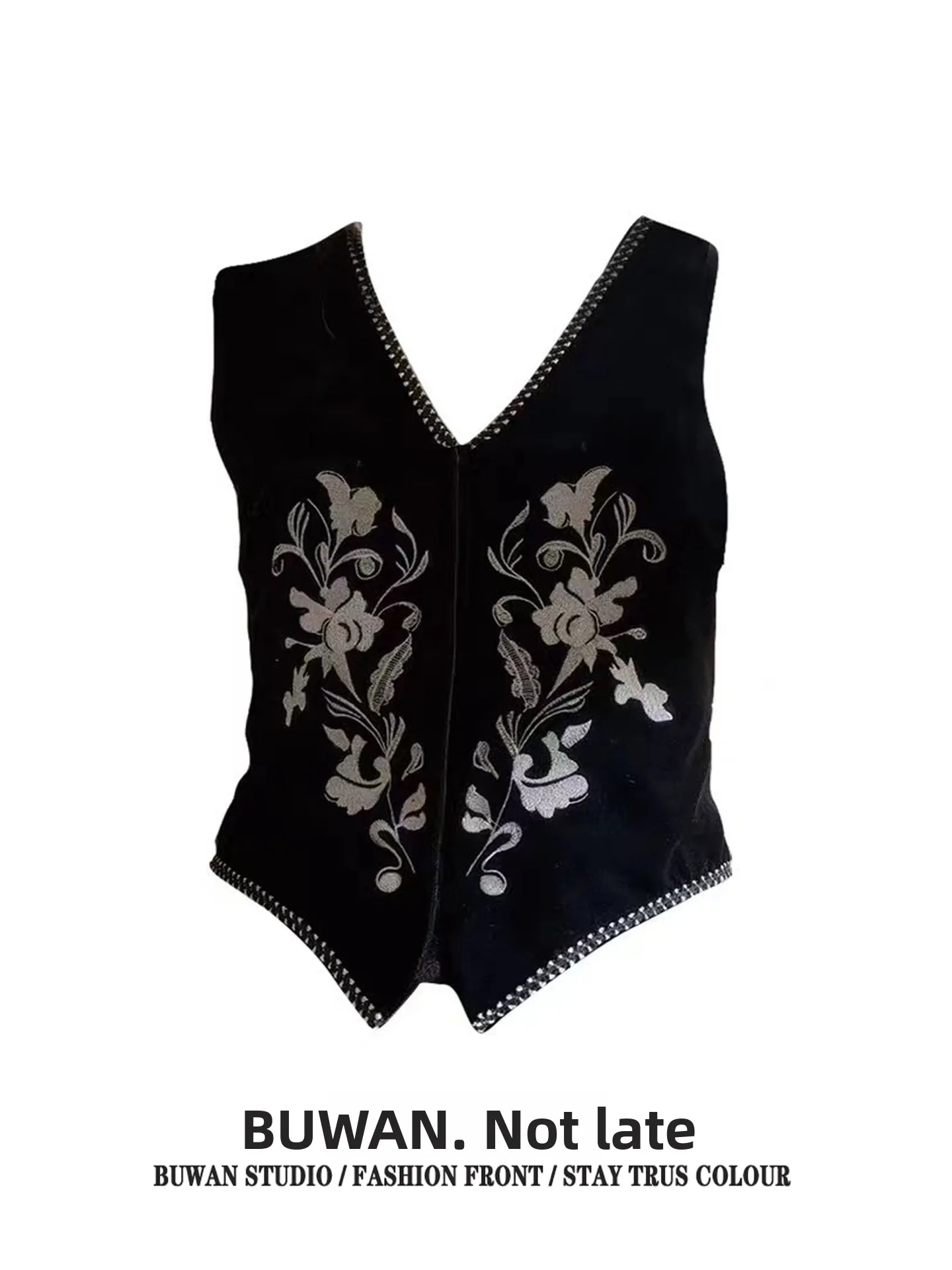 Retro Embroidered Velvet Vest Women's Autumn Winter New Style Heavy Work Waist Cinching V-Neck Vest Commute Style Polyester F...
Retro Embroidered Velvet Vest Women's Autumn Winter New Style Heavy Work Waist Cinching V-Neck Vest Commute Style Polyester F...