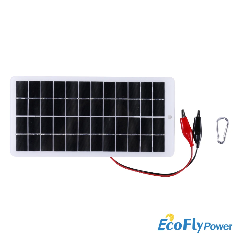 5W 12V Polycrystalline Silicon Solar Panel Charging Board With Clip Can Charge 9-12V Battery Outdoor Solar System
5W 12V Polycrystalline Silicon Solar Panel Charging Board With Clip Can Charge 9-12V Battery Outdoor Solar System