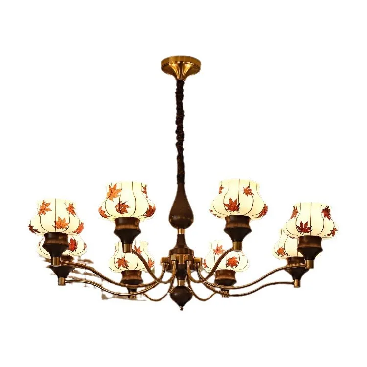 French medieval living room chandelier, retro silent wind, bedroom chandelier
French medieval living room chandelier, retro silent wind, bedroom chandelier