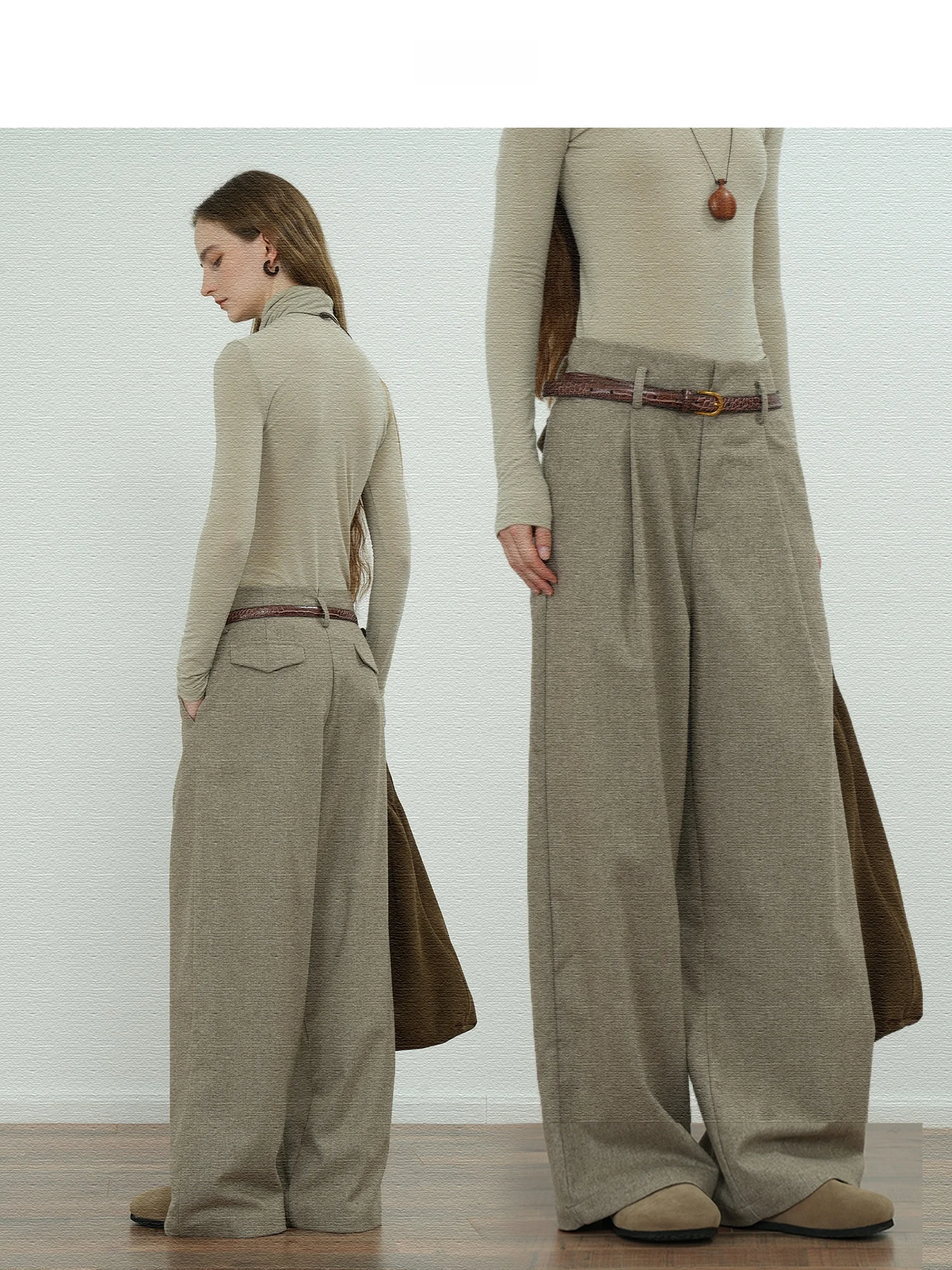 Широкие брюки-кюлоты JWSZ из смесовой шерсти, повседневные, с высокой талией, на молнии, в цветовой гамме Old Money, женская мода
Широкие брюки-кюлоты JWSZ из смесовой шерсти, повседневные, с высокой талией, на молнии, в цветовой гамме Old Money, женская мода