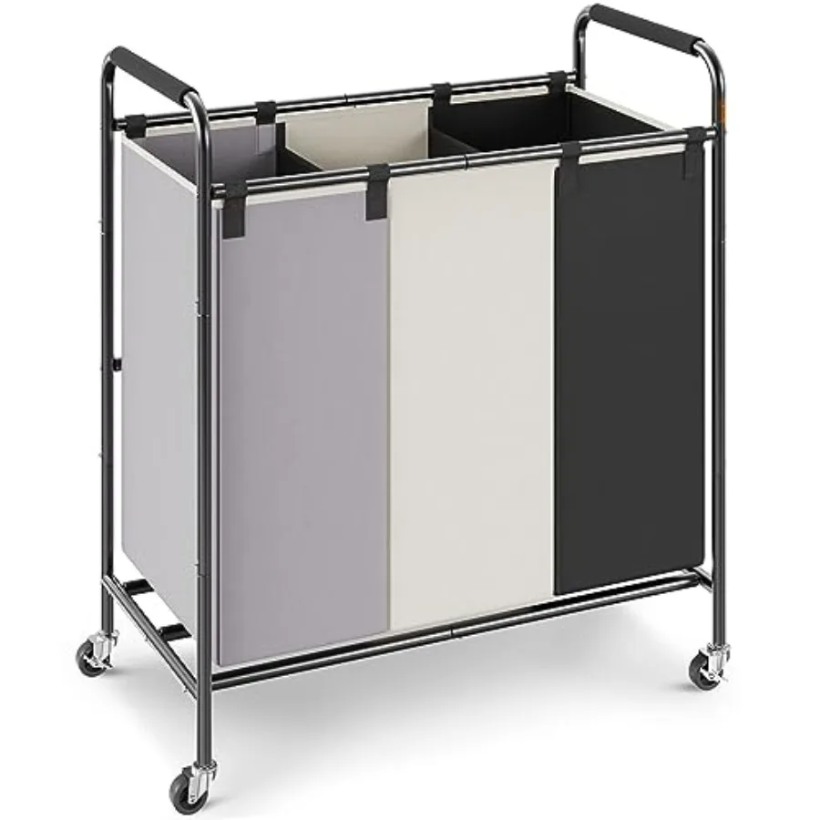 VEVOR 3-Section Laundry Basket, Heavy Duty Laundry Hamper Storage Organizer, Laundry Sorter Cart with Heavy Duty Lockable Wheel
VEVOR 3-Section Laundry Basket, Heavy Duty Laundry Hamper Storage Organizer, Laundry Sorter Cart with Heavy Duty Lockable Wheel
