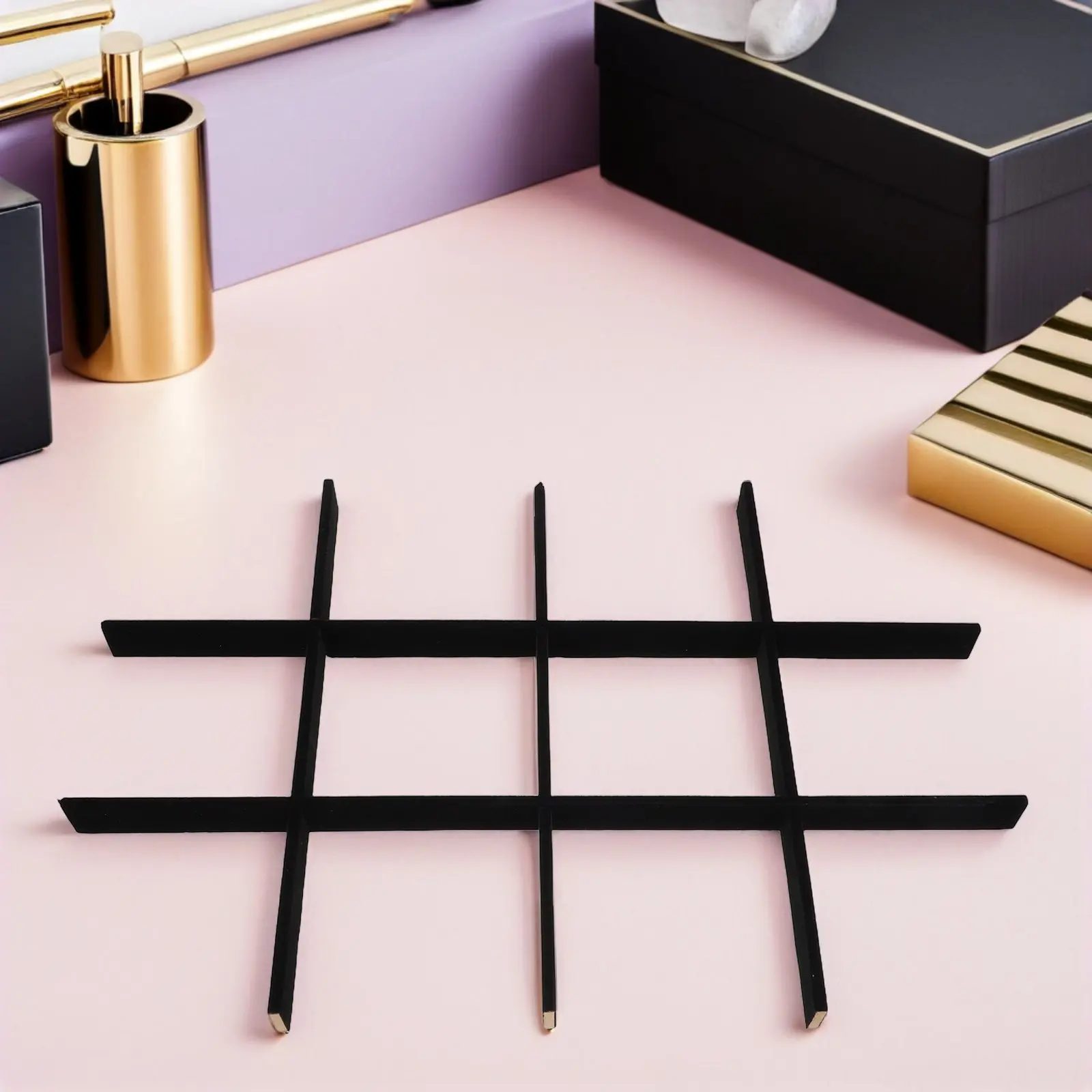 5Pcs Jewelry Tray Divider Inserts Black Elegant Drawer Organizer for Makeup Jewelry Socks Underwear Storage Organizer Separator
5Pcs Jewelry Tray Divider Inserts Black Elegant Drawer Organizer for Makeup Jewelry Socks Underwear Storage Organizer Separator