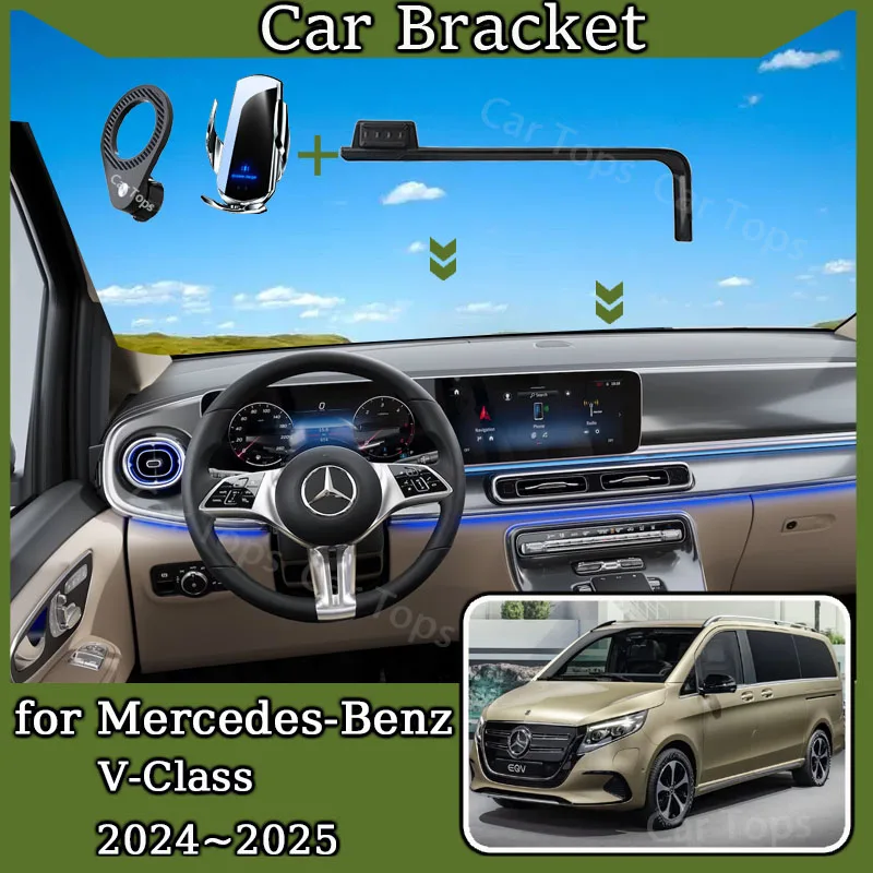 For Mercedes-Benz V-Class EQV 2024 2025 Wireless Charger Stand Car Mobile Phone Holder Bracket Gravity Mount MagSafe Accessories
For Mercedes-Benz V-Class EQV 2024 2025 Wireless Charger Stand Car Mobile Phone Holder Bracket Gravity Mount MagSafe Accessories