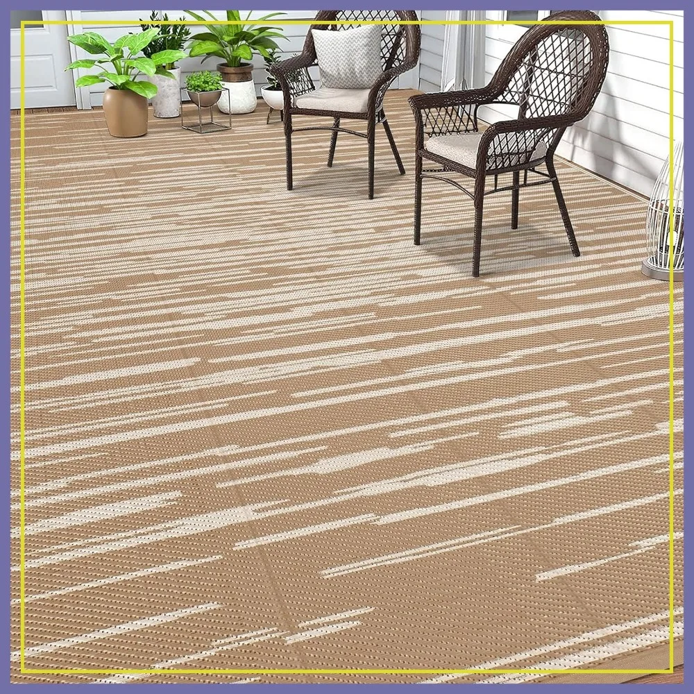 8x10ft Waterproof Outdoor Rug for Patio, Reversible Plastic Straw Mat for Camping RV Deck
8x10ft Waterproof Outdoor Rug for Patio, Reversible Plastic Straw Mat for Camping RV Deck
