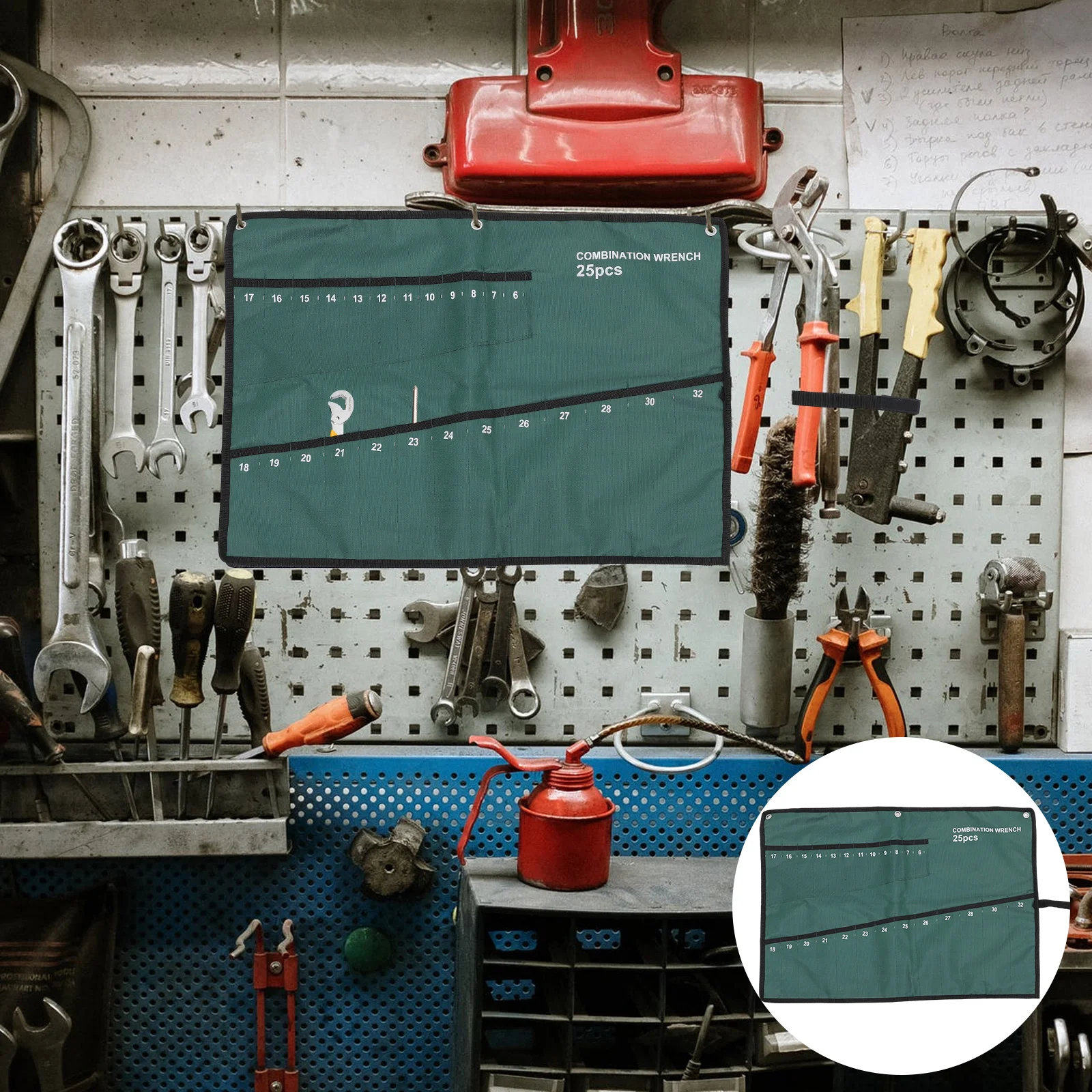 Tool Kits Wrench Bag Hanging Storage Electrician Package Holder Pouch Green Multifunctional
Tool Kits Wrench Bag Hanging Storage Electrician Package Holder Pouch Green Multifunctional
