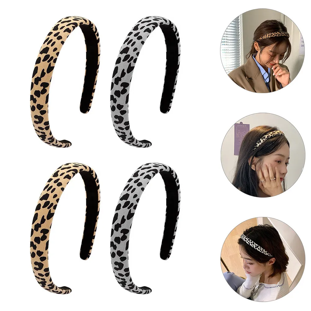 4Pcs Women Leopard Wide Headband Cloth Hair Hoops Hairband Headpiece Hair Accessories Charming Lovely Daily Use
4Pcs Women Leopard Wide Headband Cloth Hair Hoops Hairband Headpiece Hair Accessories Charming Lovely Daily Use