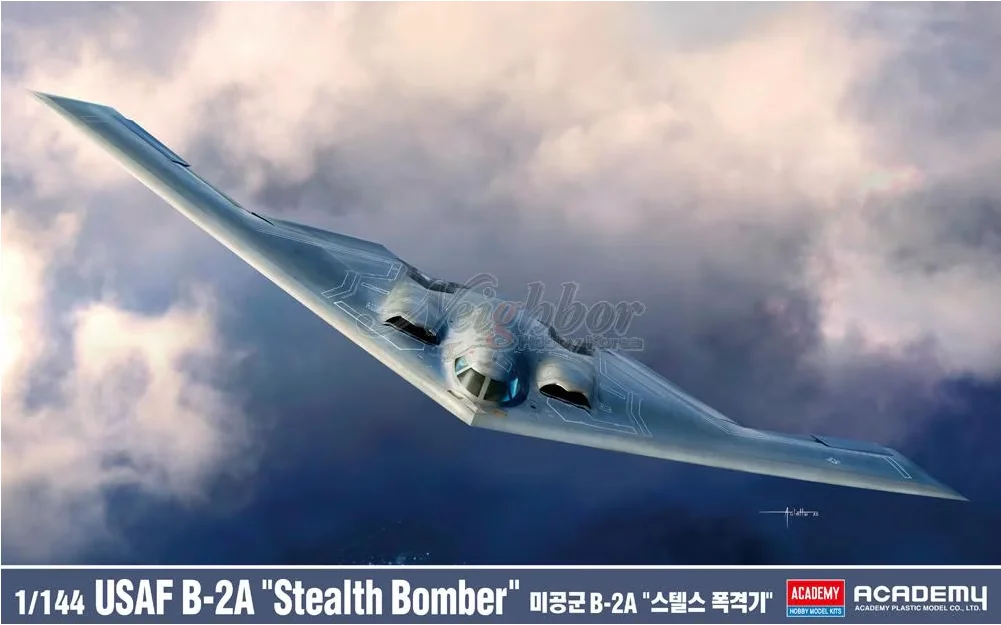 Комплект масштабной модели самолета Academy, пластиковый сборный, 12645, США, B-2A, «Снежный бомбардировщик», 1/144
Комплект масштабной модели самолета Academy, пластиковый сборный, 12645, США, B-2A, «Снежный бомбардировщик», 1/144