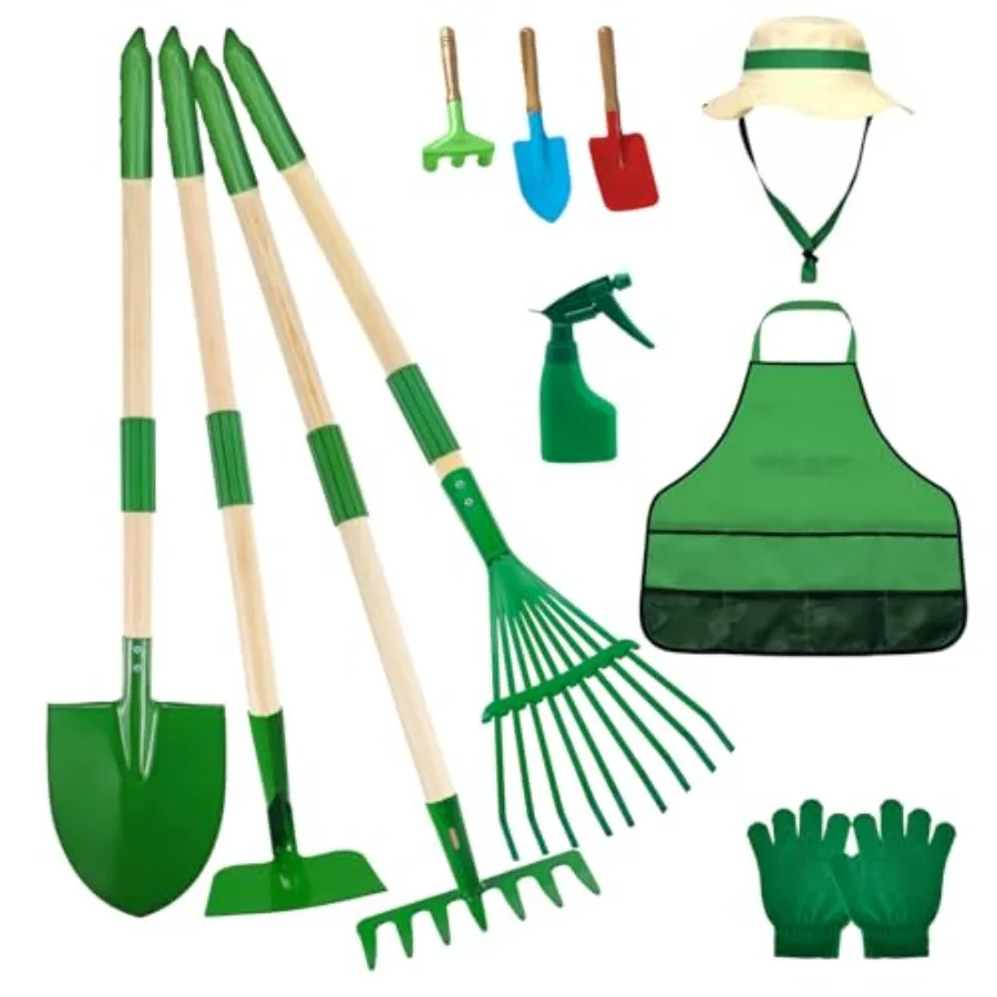 Gardening Tools Set11Pcs Garden Set for with Shovel Rake Leaf Rake Summer Outdoor Backyard Farm Digging Weed Toys Beach Sand Ga
Gardening Tools Set11Pcs Garden Set for with Shovel Rake Leaf Rake Summer Outdoor Backyard Farm Digging Weed Toys Beach Sand Ga