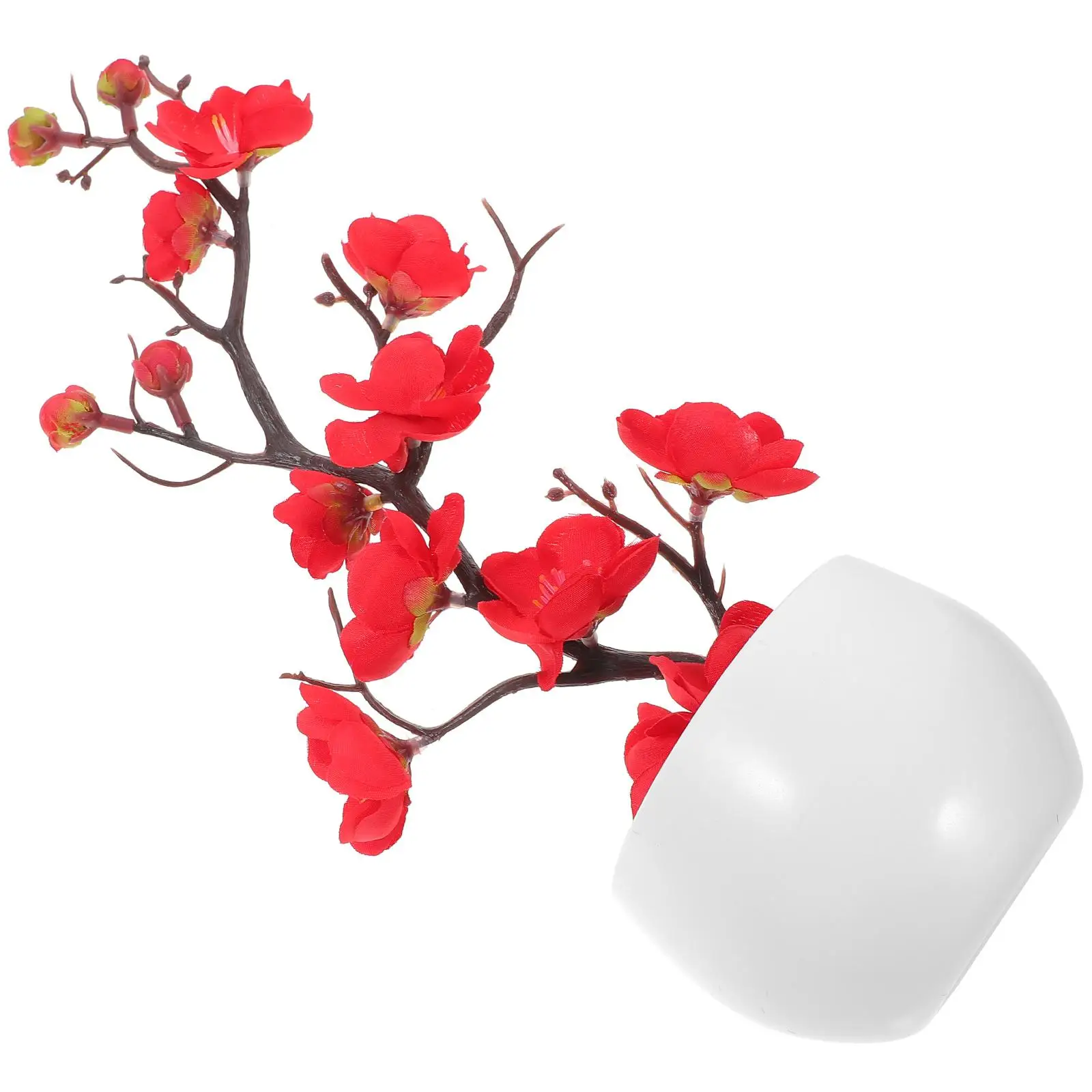 Simulated Wintersweet Branches Artificial Plum Flowers Lifelike Potted Plants Fake Decorations Red ColorFlowers Home Office Faux
Simulated Wintersweet Branches Artificial Plum Flowers Lifelike Potted Plants Fake Decorations Red ColorFlowers Home Office Faux