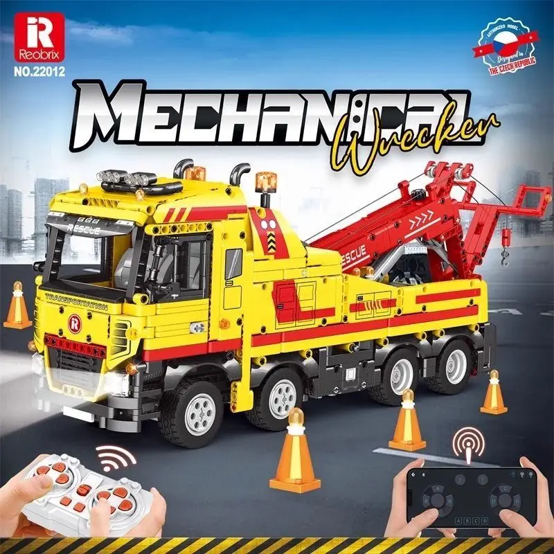 Reobrix 22012 Remote Control Road Recovery Truck Small Particle Educational Building Blocks Simulation Toy
Reobrix 22012 Remote Control Road Recovery Truck Small Particle Educational Building Blocks Simulation Toy