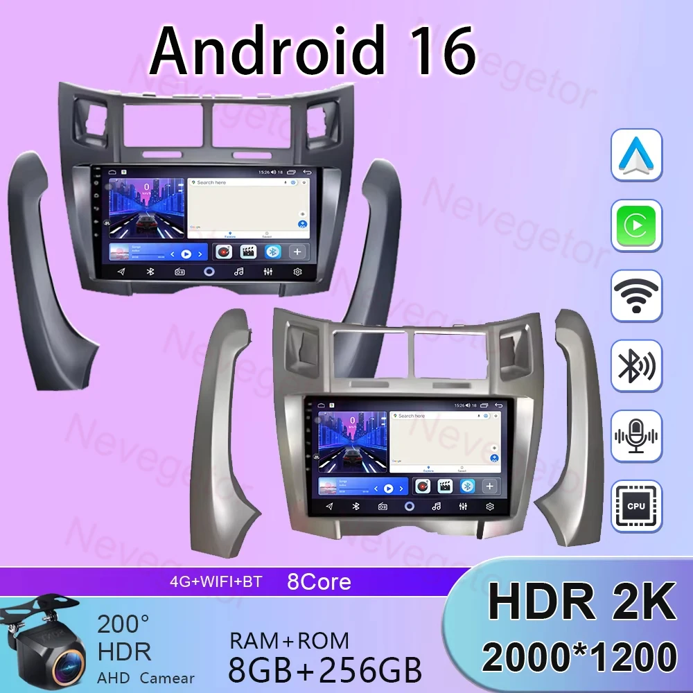 4G For Toyota Yaris Vizi 2005 2006 2007 - 2012 Carplay Car Multimedia Player Radio XP90 Car Radio Android 14 Auto GPS Navigator
4G For Toyota Yaris Vizi 2005 2006 2007 - 2012 Carplay Car Multimedia Player Radio XP90 Car Radio Android 14 Auto GPS Navigator