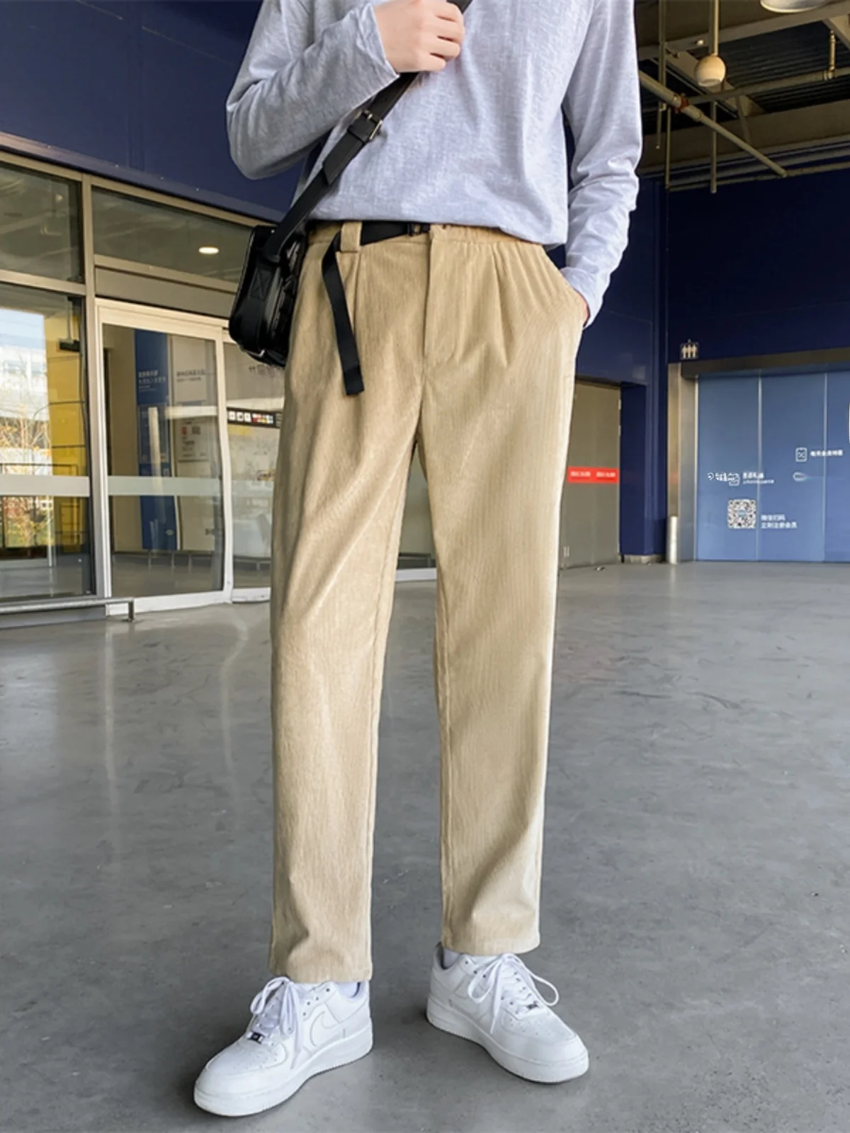 Corduroy Busin Casual Slim Fit Iron Free Leisure Pants Men's Fce Work West Pants Autumn Winter Youth Nine Points Pants
Corduroy Busin Casual Slim Fit Iron Free Leisure Pants Men's Fce Work West Pants Autumn Winter Youth Nine Points Pants