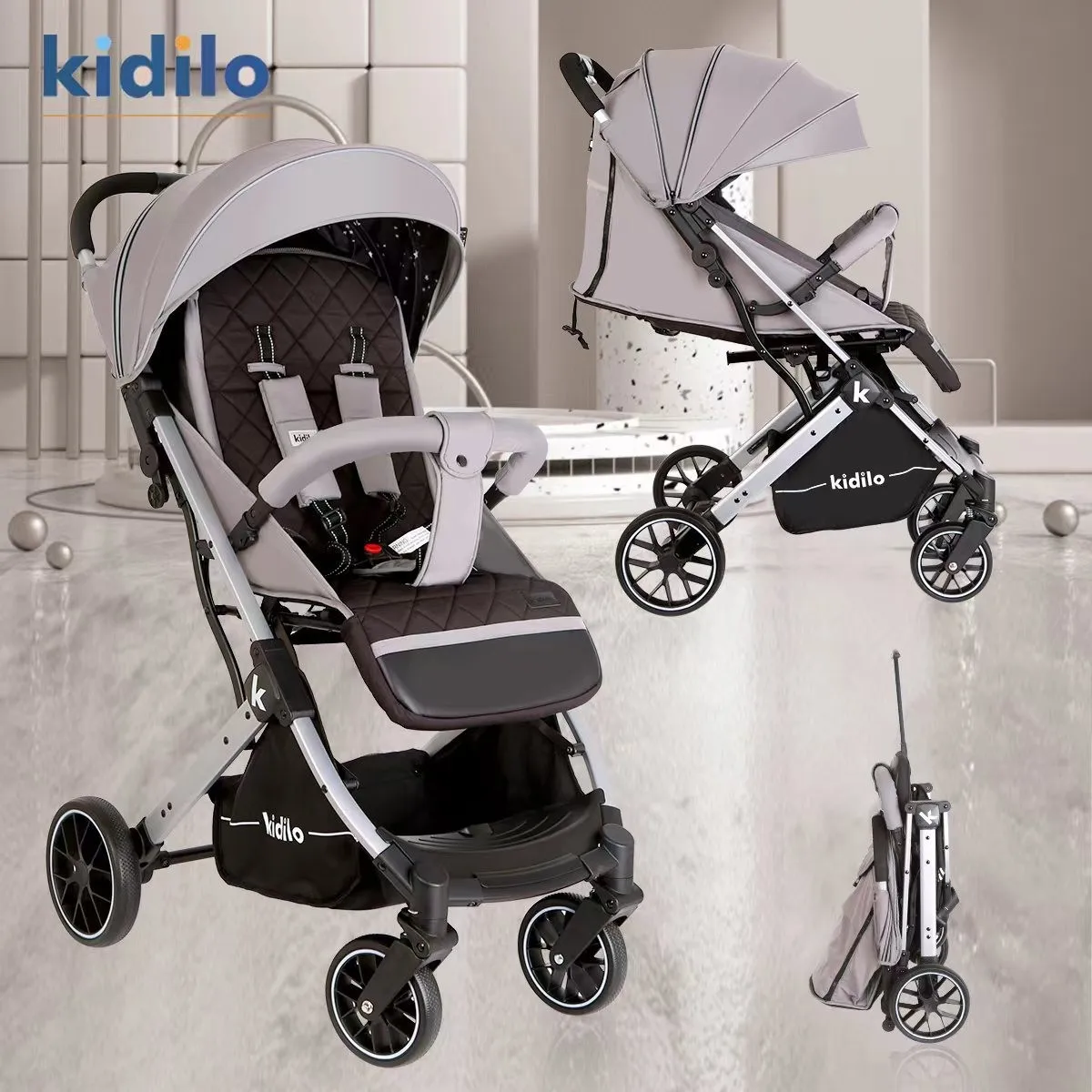 Lightweight Baby Stroller Can Sit or Lie Down, Universal Wheels, Lightweight, One-button Foldable Multifunctional Baby Stroller
Lightweight Baby Stroller Can Sit or Lie Down, Universal Wheels, Lightweight, One-button Foldable Multifunctional Baby Stroller