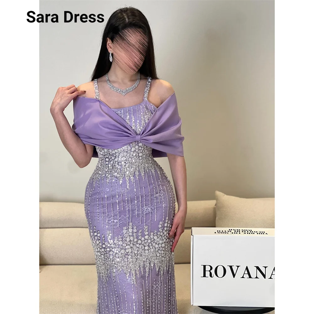Sara Custom Purple Fishtail Lace Off-shoulder Elegant Party Dresses 2026 Luxury Evening Dresses for Events Luxurious Party Dress
Sara Custom Purple Fishtail Lace Off-shoulder Elegant Party Dresses 2026 Luxury Evening Dresses for Events Luxurious Party Dress