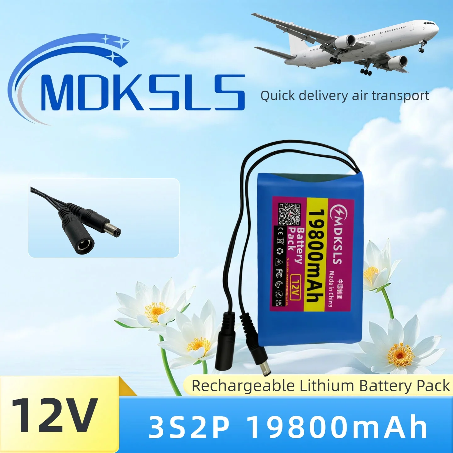 New Portable Super 12V 19800mAh 3s2p Battery Rechargeable Li-Ion Battery Pack Capacity DC 12.6v CCTV Camera Monitor+Charger
New Portable Super 12V 19800mAh 3s2p Battery Rechargeable Li-Ion Battery Pack Capacity DC 12.6v CCTV Camera Monitor+Charger