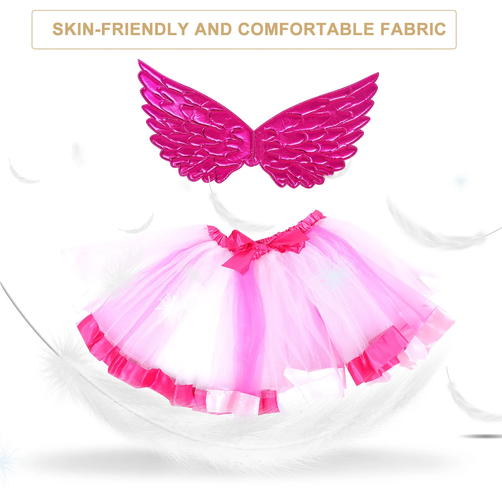 1Set Angel Wings Costume Kit Kids Party Performing Clothes Funny Tulle Skirt Headband Child Holiday Performance Cosplay
1Set Angel Wings Costume Kit Kids Party Performing Clothes Funny Tulle Skirt Headband Child Holiday Performance Cosplay