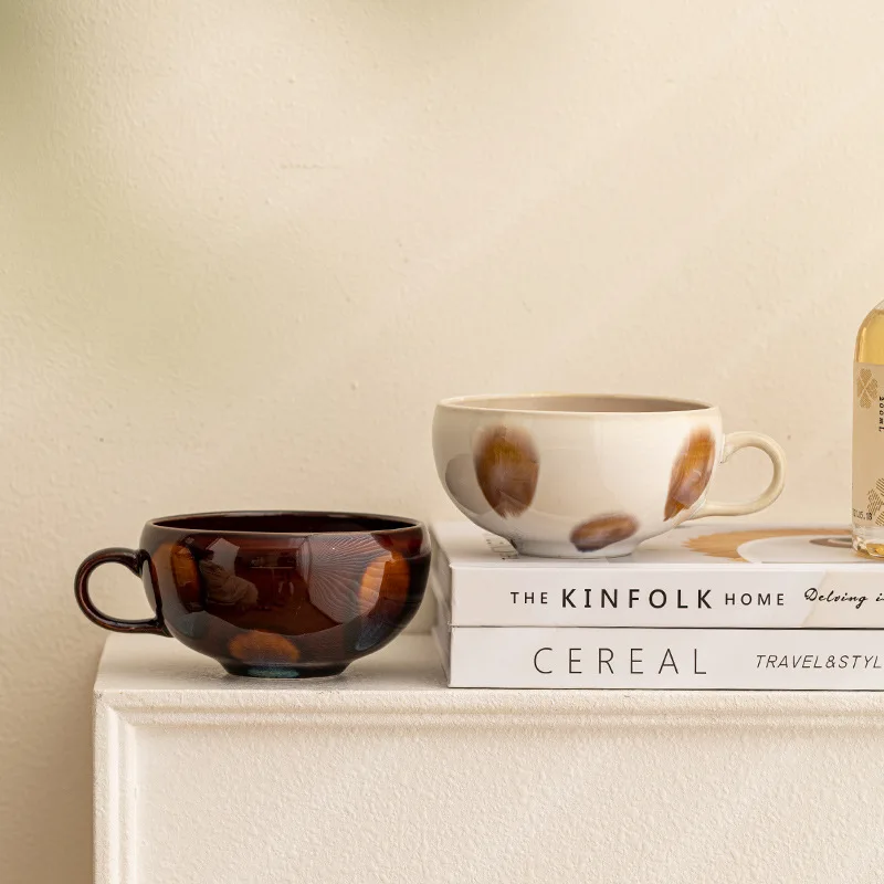 Japanese Style Ceramic Coffee Cups Chestnut Soup Cups Household Milk Cereal Cup Wide Mouthed Mug Large Capacity Breakfast Cups
Japanese Style Ceramic Coffee Cups Chestnut Soup Cups Household Milk Cereal Cup Wide Mouthed Mug Large Capacity Breakfast Cups