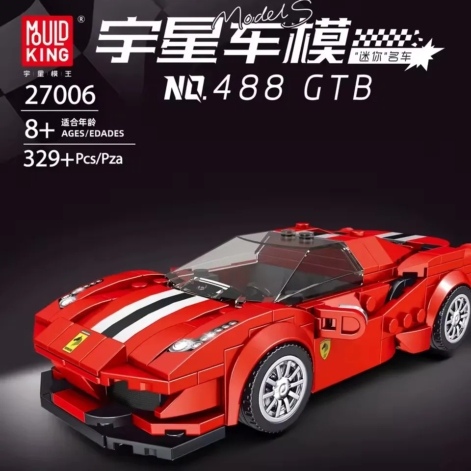 Набор для сборки спортивного автомобиля Mold King 488 GTB с акриловой витриной, модель кирпича, сделай сам, развивающие строительные игрушки, подарки для детей
Набор для сборки спортивного автомобиля Mold King 488 GTB с акриловой витриной, модель кирпича, сделай сам, развивающие строительные игрушки, подарки для детей