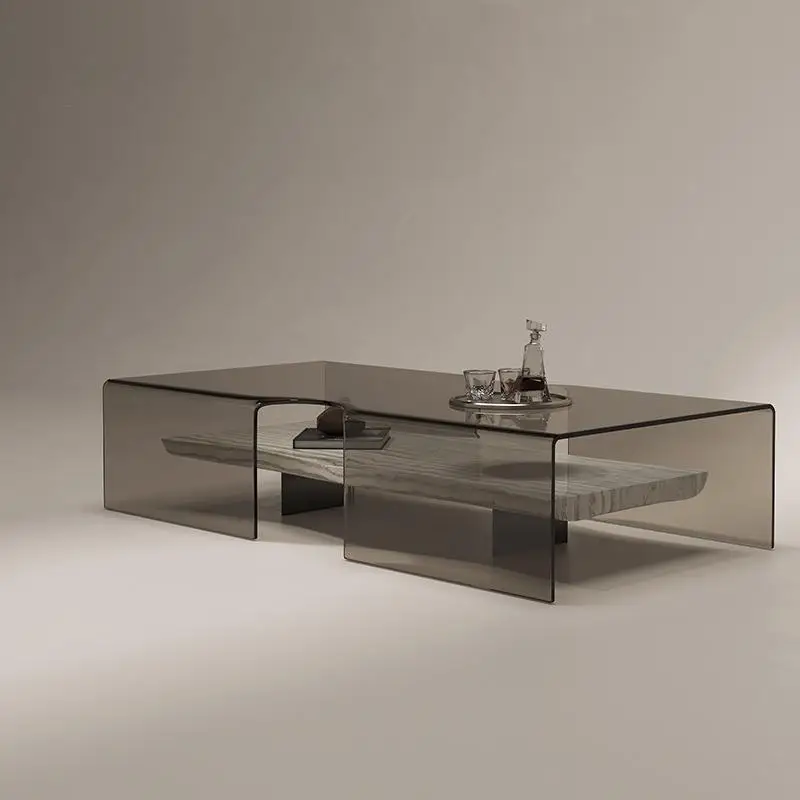 Italian Minimalist Coffee Table, Bulgari Style Natural Marble with Glass Top, for Small Space Living Room, Customizable
Italian Minimalist Coffee Table, Bulgari Style Natural Marble with Glass Top, for Small Space Living Room, Customizable