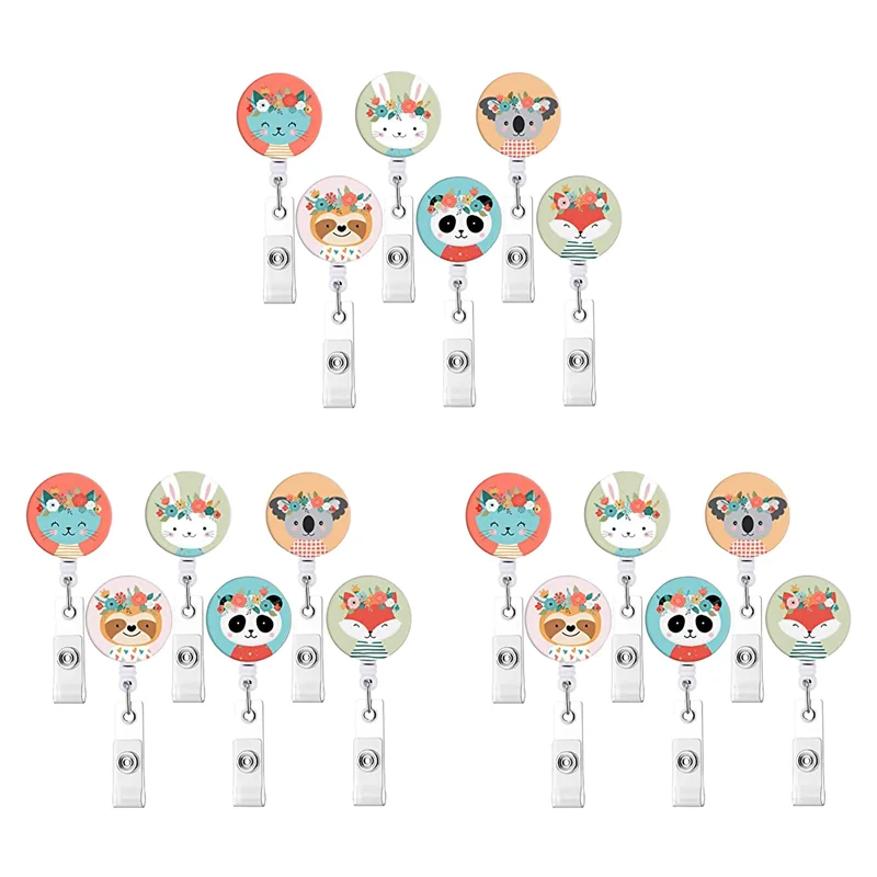 18 Pcs Animal Badge Reels Retractable Badge Holder With Alligator Clip Nurse Cute Badge Clip For ID Card Holders
18 Pcs Animal Badge Reels Retractable Badge Holder With Alligator Clip Nurse Cute Badge Clip For ID Card Holders