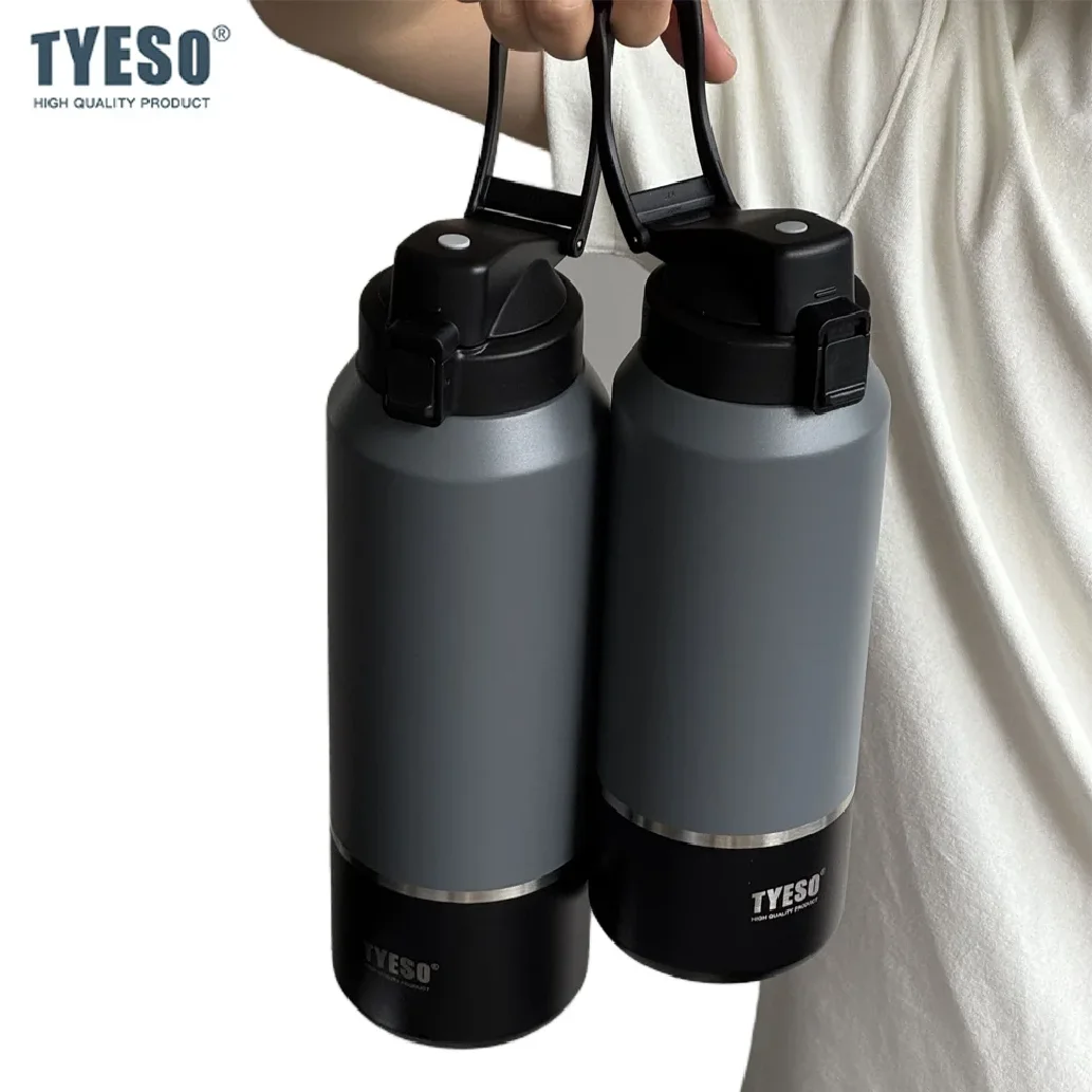 Tyeso 1200ML Large Capacity Insulated Water Bottle Portable Travel Mug Handle Leak-Proof Lid for Outdoor Sports Hiking Drinkware
Tyeso 1200ML Large Capacity Insulated Water Bottle Portable Travel Mug Handle Leak-Proof Lid for Outdoor Sports Hiking Drinkware