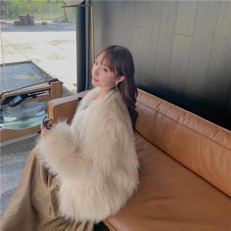 Autumn Winter Raccoon Hair Braided Fur Coat for Women Mid-length Fashion Jackets Knitted Thick Warm Fur Fluffy Women's Clothing
Autumn Winter Raccoon Hair Braided Fur Coat for Women Mid-length Fashion Jackets Knitted Thick Warm Fur Fluffy Women's Clothing