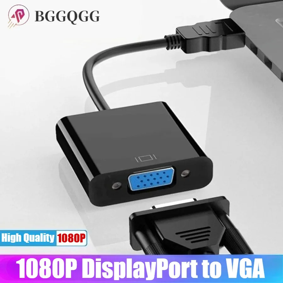 1080P DisplayPort To VGA Adapter DP Male To VGA Female Converter DP To VGA Cable for PC Computer Laptop HDTV Monitor Projector 
1080P DisplayPort To VGA Adapter DP Male To VGA Female Converter DP To VGA Cable for PC Computer Laptop HDTV Monitor Projector