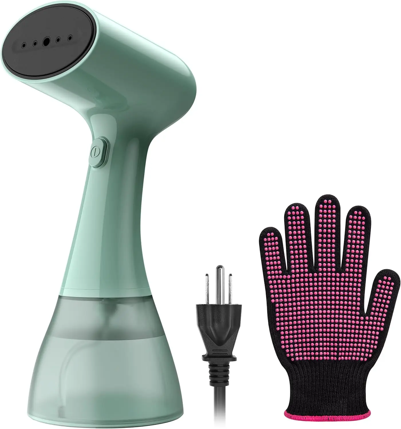 Handheld Clothes Steamer with 400ml Tank, 1500W Power, Fast Heat-up for Wrinkle Removal, Portable Travel Design in Green
Handheld Clothes Steamer with 400ml Tank, 1500W Power, Fast Heat-up for Wrinkle Removal, Portable Travel Design in Green