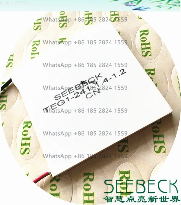 Высокая термостойкость 200 градусов Промышленный термоэлектрический генератор TEG 1 - 241-1,4 - 1,2 Выход 7 В 1,25 А Эффективность 3%
Высокая термостойкость 200 градусов Промышленный термоэлектрический генератор TEG 1 - 241-1,4 - 1,2 Выход 7 В 1,25 А Эффективность 3%